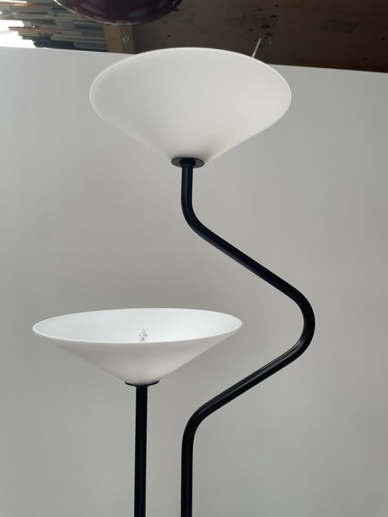 Postmoderne Plichten, Italië Jaren 80 – Vloerlampen, Glass, Metal (photo 5 of 8)