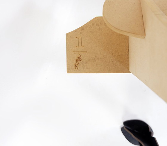 Image 1 of Mobile contenitore da parete Fausto "Ibex" in nero spazzolato di Ibride - Benoit Convers - Francia