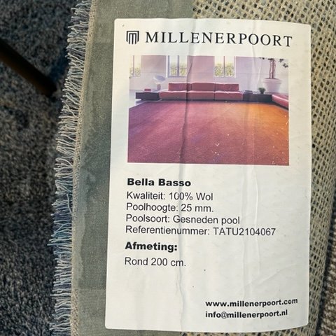 Image 1 of Millenerpoort Bella Basso vloerkleed - Ø200