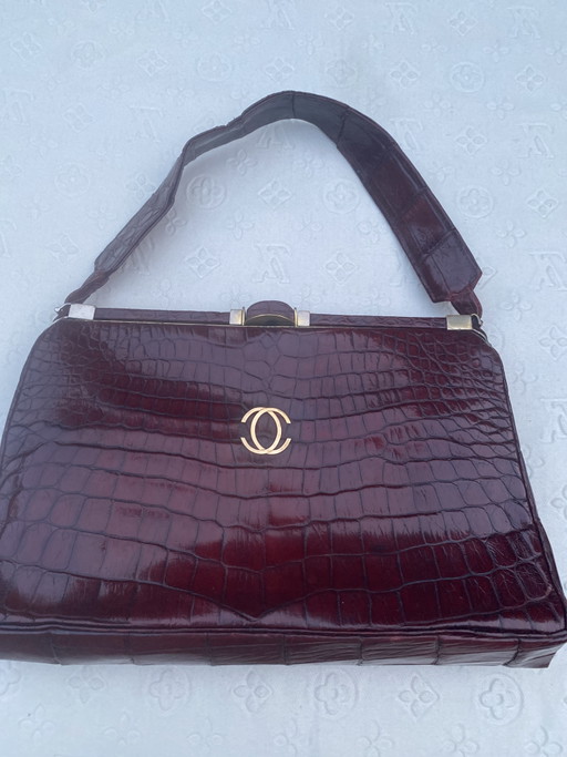 Cartier Klassische Handtasche 50s Hochwertiges Leder – top handle tassen, Leather