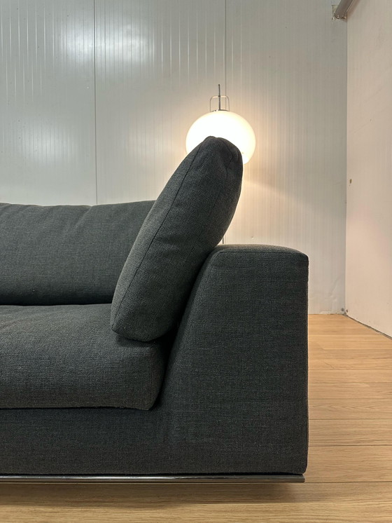 Image 1 of ZGAN Minotti Corner Sofa 3-Piece Wool | Dark Gray | Top Condition