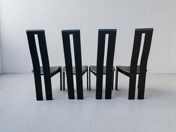Image 1 of 4x Designer chairs by Pietro Costantini - Italy, 1970s