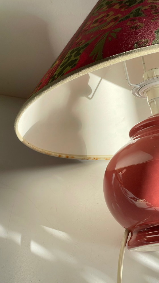 Image 1 of Vintage Ceramic Leopard Lamp