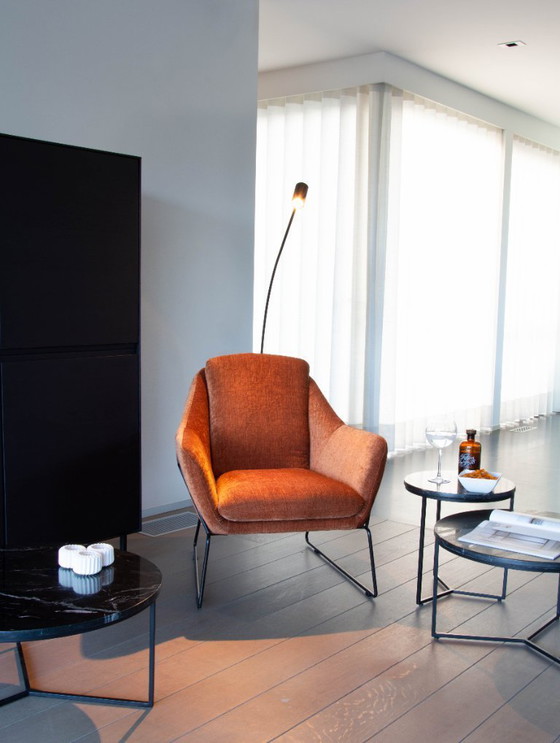 Image 1 of Bijzettafel marmer zwart d60