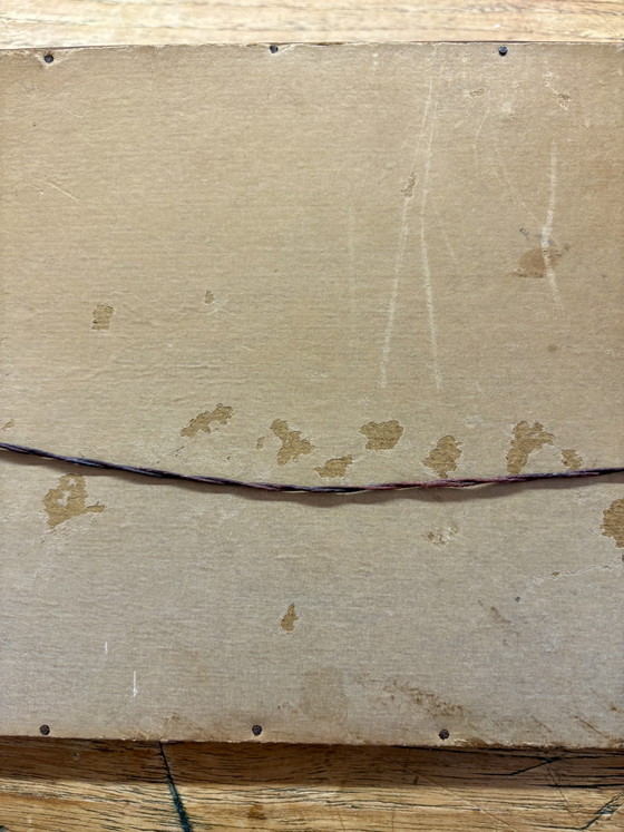 Mid-Century Modern Langwerpig Schilderij Gestileerde Figuren (Jaren '50/'60) – Schilderijen & Tekeningen (photo 7 of 10)