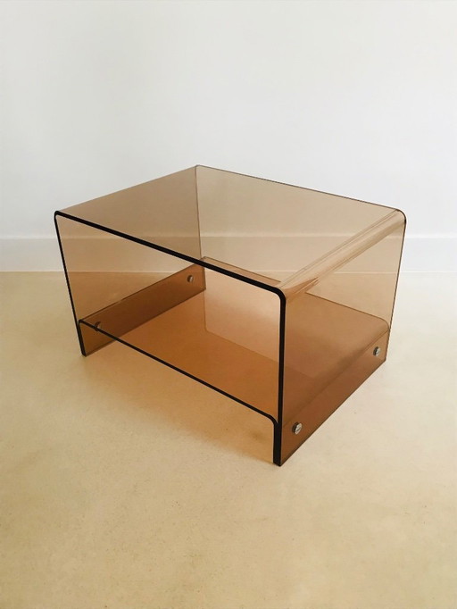 Altuglas (lucite) coffee table by Michel Dumas, France, 1970s