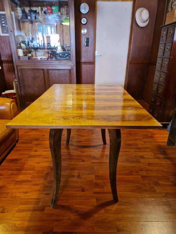 Image 1 of Wood veneer bridge table