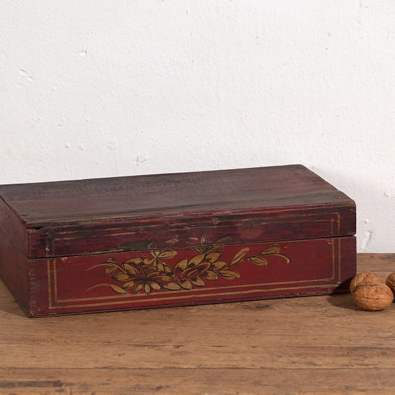 Scatola antica dipinta a mano con dettagli floreali (c.1900) #24 – Oggetti decorativi (photo 4 of 40)