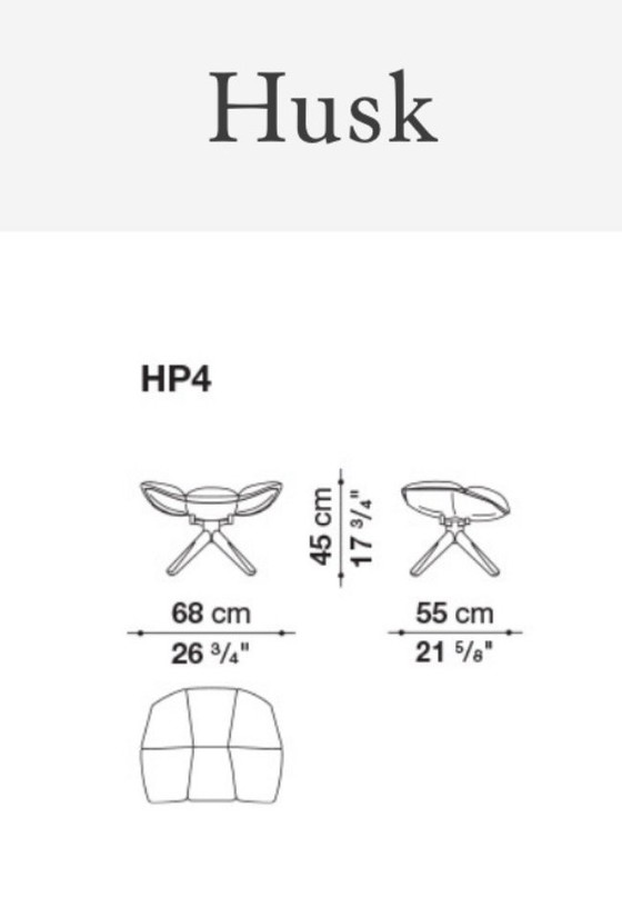 Image 1 of B&B Italia Lounge Chair + Ottoman In Stof Cat. A Astro