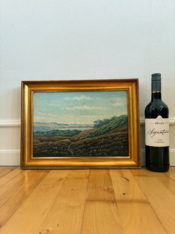 Vintage Signed Hills Landscape Oil Painting – Paintings & Drawings, Canvas (photo 9 of 11)