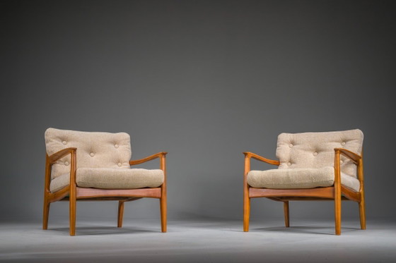 Image 1 of Bank en stoelen van Eugen Schmidt voor Soloform, jaren 60, set van 3.