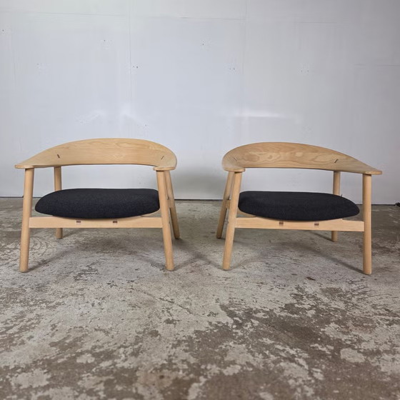 Henrik Bonnelycke, modèle # 102 Lounge Chair Design Danois, Fauteuils, Bois, Noir (photo 15 sur 17)