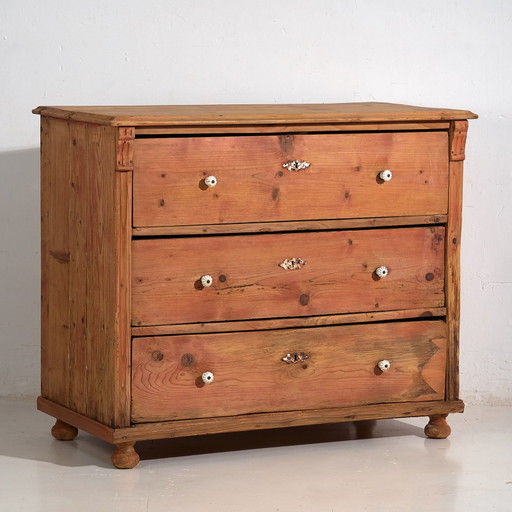 Commodes en bois massif antique (c.1920) #79