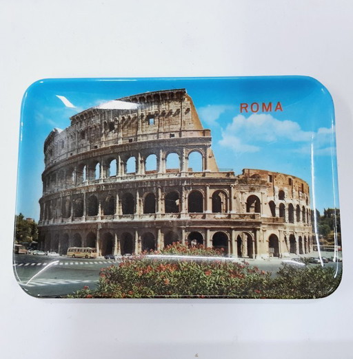 Small vintage souvenir tray/plate depicting the Colosseum (Colosseo)