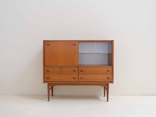 Vintage "SKOVDAL" Highboard Mid-Century Sideboard 