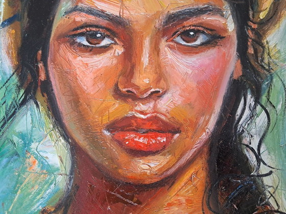 Image 1 of Laurent CHIMENTO - Délia, daughter of the sea - Artist's painting