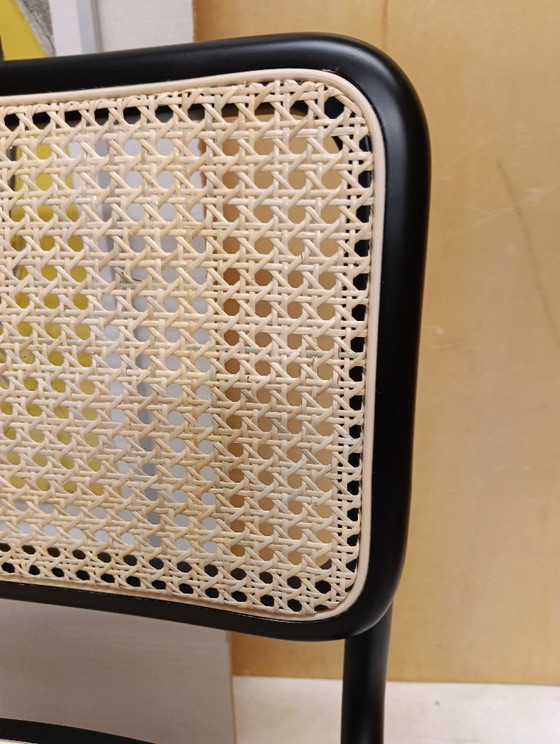 Image 1 of ALIVARMVSEVM 104. SET of 2 CESCA B32 Chairs (NEW) in Black Frame Limited Edition 
