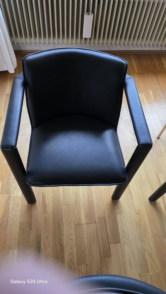 Image 1 of Leolux eettafelset incl. 4 Leolux stoelen 