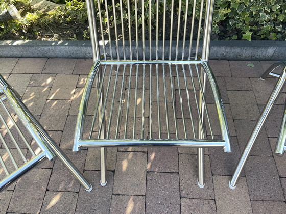 Image 1 of Gardinox Tuinstoelen RVS 4 stuks