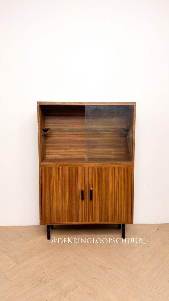 Armadio contenitore modulare vintage, vetrina, Armadi contenitori, Vetro, Legno, Marrone (foto 7 di 8)