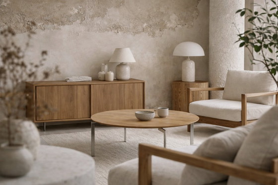 Image 1 of Vintage Mid-Century Scandinavian Modern Round Trippo Table by Ulla Christiansson for Karl Andersson & Söner