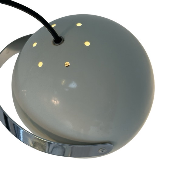 Image 1 of Gepo - Space Age Design / MCM Floor lamp with two shades - White - Fully original