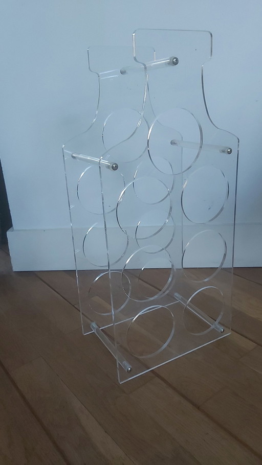 Portabottiglie in plexiglass