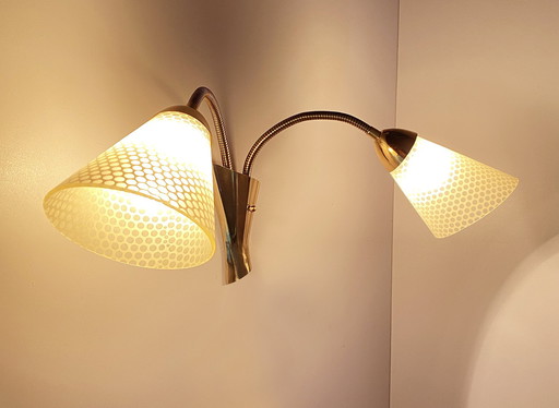 Mid Century  Double Wall Light, 1950S