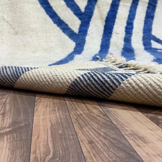 Alfombra tradicional Beni Ouraine hecha a mano, tamaño 2/3 m – Aime Té, Wool (photo 8 of 9)