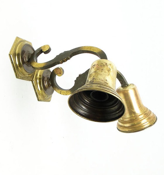 Vintage Eclectic Sconces, Poland, 1950s, Set of 2 – Wall lights, Brass (photo 3 of 9)