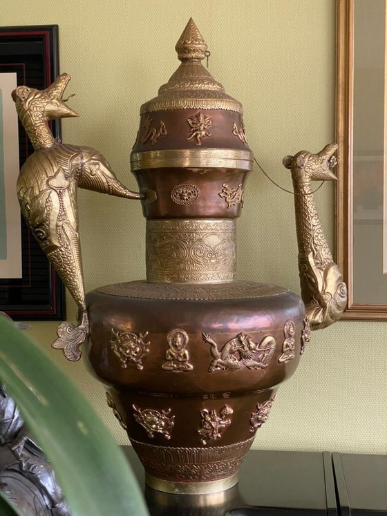 Image 1 of Riesige mongolische Teekanne, ca. 1970