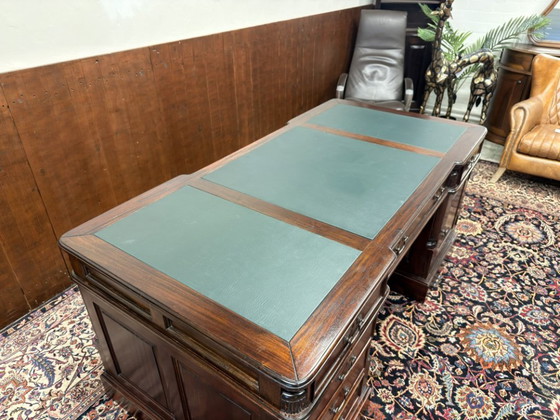 Scrivania Partner Inglese Chesterfield Classica – Scrivanie, Leather, Wood (photo 16 of 21)