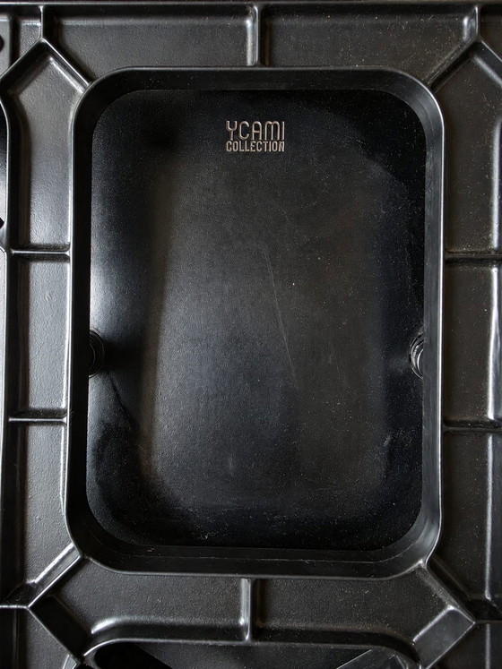 Sedie di design italiane Ycami, Sedie da pranzo, Pelle, Nero (foto 7 di 7)