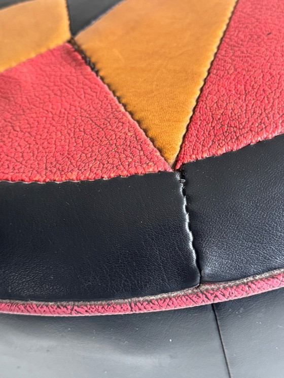 Image 1 of Vintage Patchwork Poef