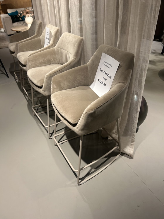 4 x Mobitec Barhocker – Metal, Velvet (photo 5 of 5)