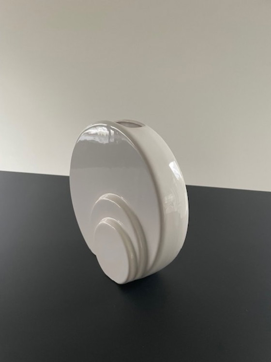 Image 1 of Vintage disc vase in postmodern design