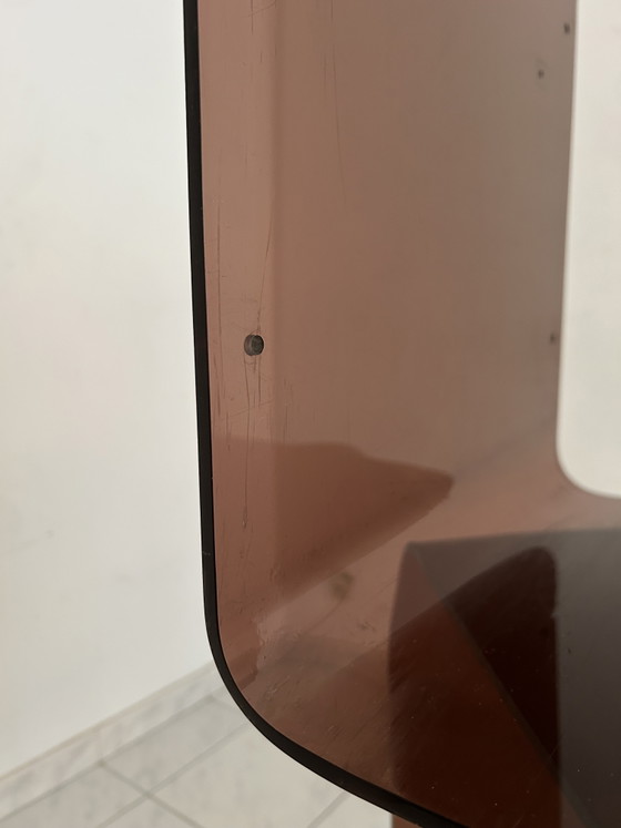 Image 1 of Vintage space age bijzettafels plexi wandsysteem