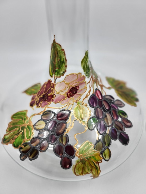 Image 1 of Weinservice Cristal d'Arques Frankreich handbemalt set of 3