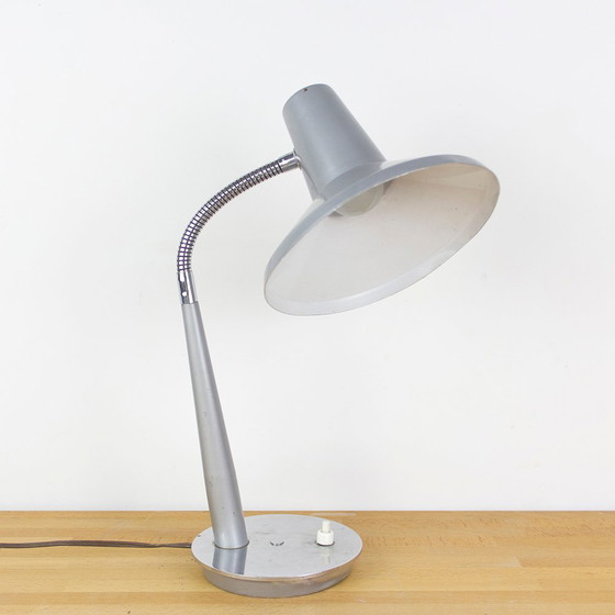 Image 1 of Vintage Gray Table Lamp, 1960s