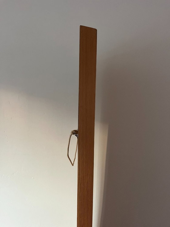 Image 1 of Specchio vintage in legno di pino danese - Specchio di metà secolo