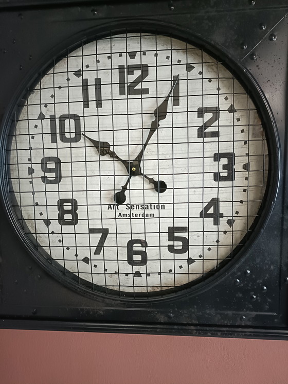 Image 1 of Metal station clock