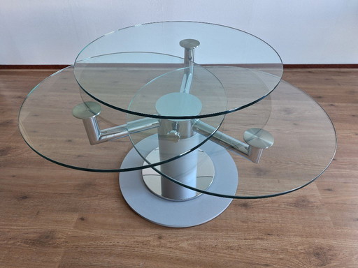 Mesa de salón/café de tres niveles, Italia, alrededor de 1980.