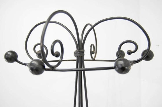 Image 1 of Vintage Italian Iron Coat Rack 1980s