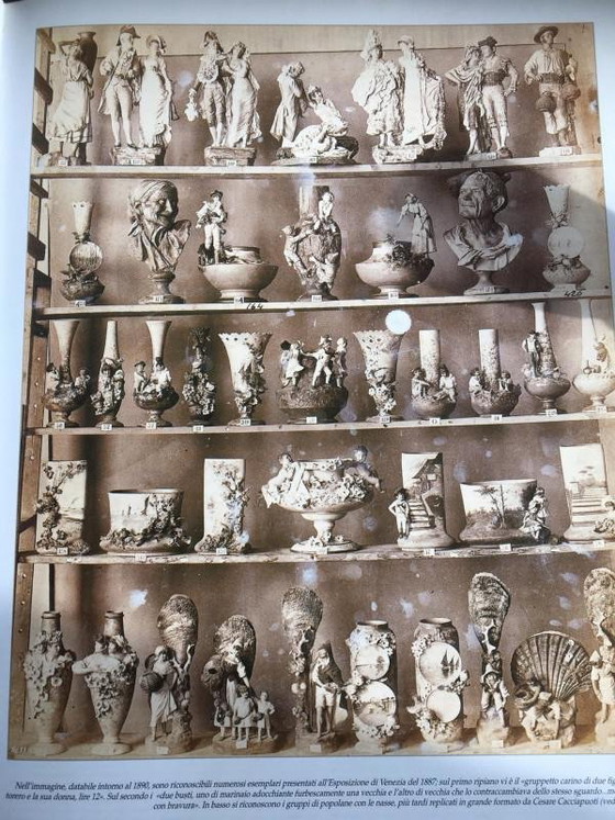 Sculptures impressionnistes de femmes en faïence de Cacciapuoti Fratelli, 1881, Lot de 2 – Ceramic (photo 19 of 19)