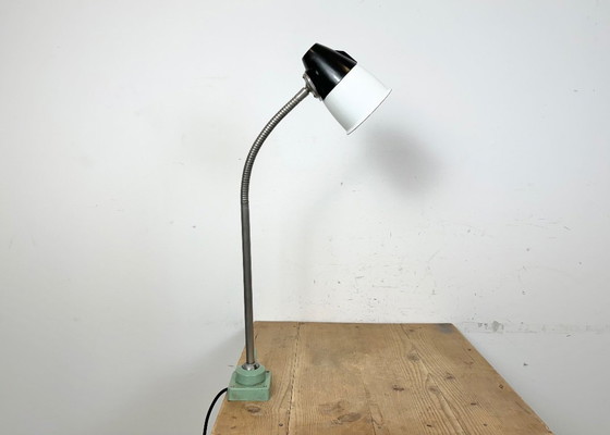 Image 1 of Industrial Soviet  Gooseneck Work Table Lamp, 1960s