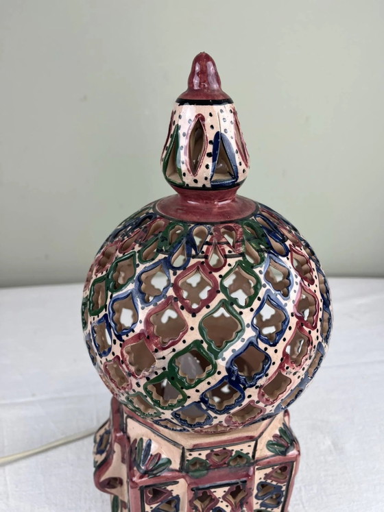 Ethnic handmade lamp – Table lamps, Porcelain, Vintage (photo 5 of 11)