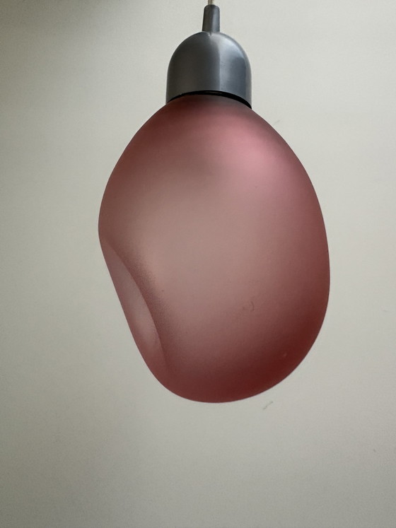 Image 1 of Vintage glass IKEA pendant lamp