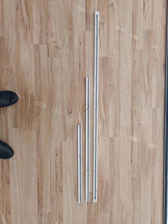 Image 1 of Staff Duo 4x white track system vintage retro Zumtobel track system LED