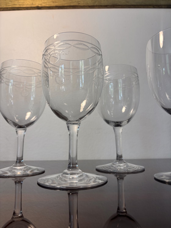 Image 1 of 4 Perfektion Glasses & 2 Byzantinisches Baccarat
