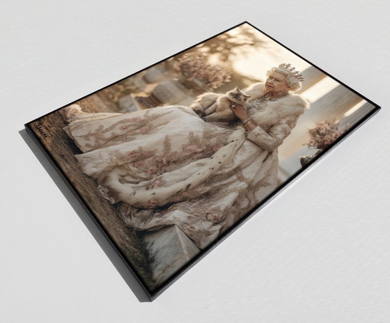 Image 1 of Queen DS0802D - print op canvas in zwevend frame